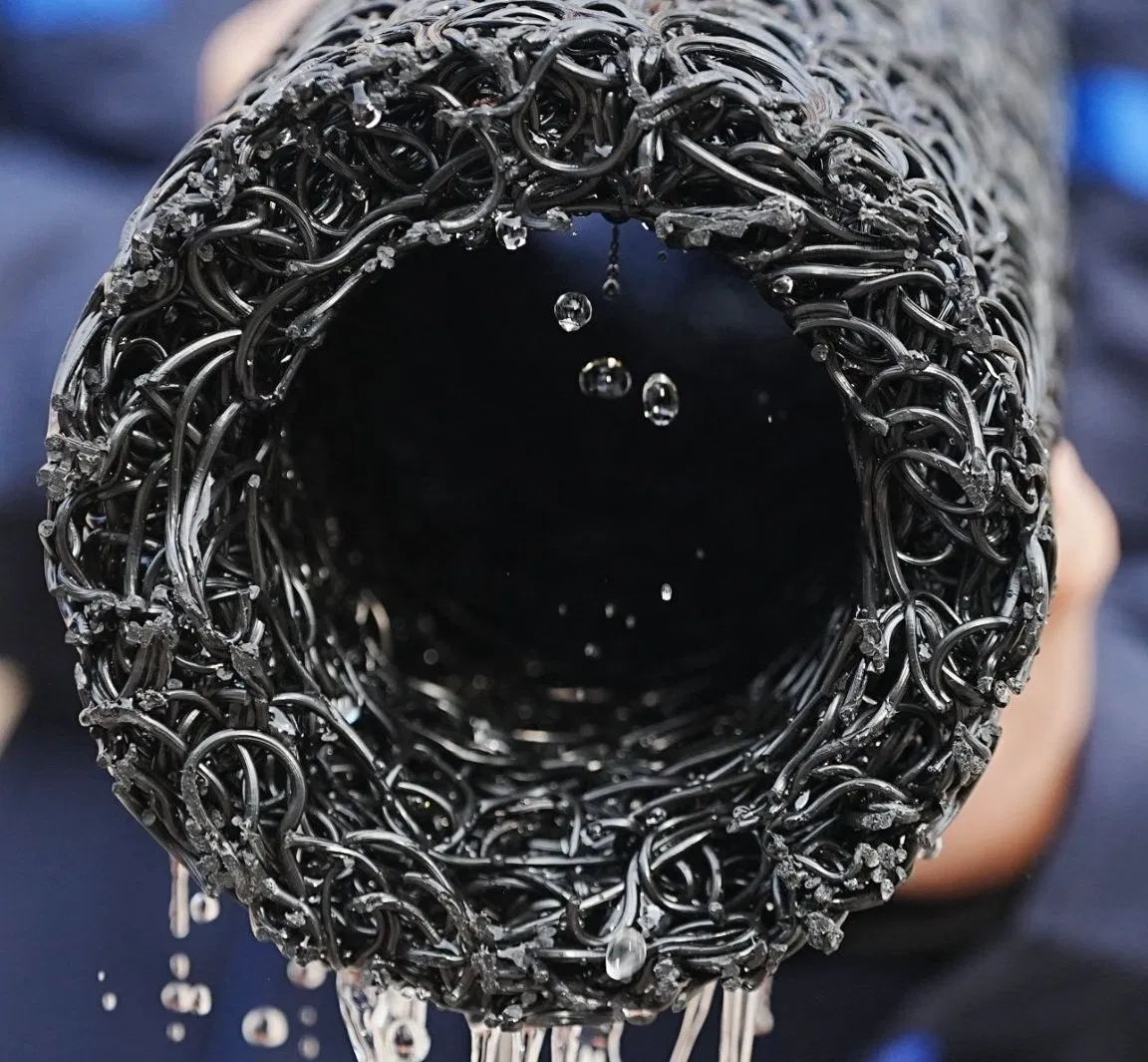 Green Black Water Permeable Pipe Plastic Blind Ditch 150mm for Tunnel Drainage