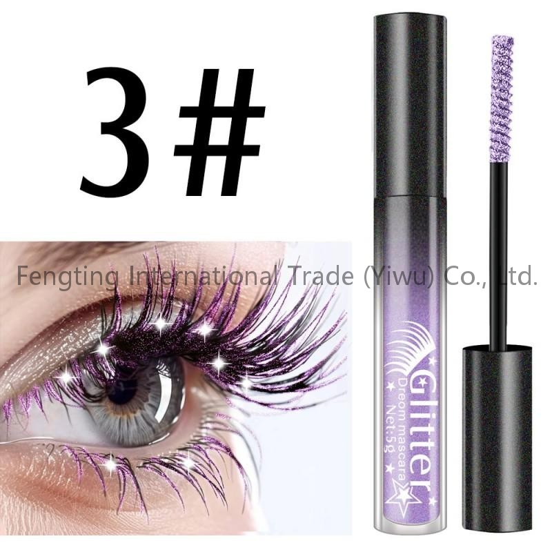 Popular Colorful Glitter Mascara Private Label Colorful Mascara OEM Custom Logo Fiber Mascara