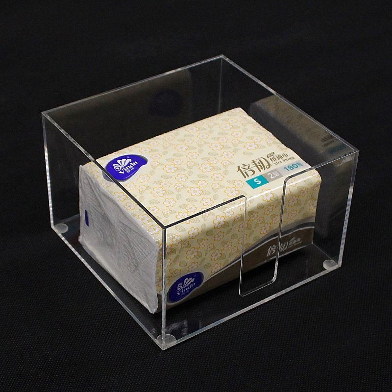 Acrylic Guest Towel Holder Tray Bathroom Paper Hand Towels Holder Bathroom Accessories