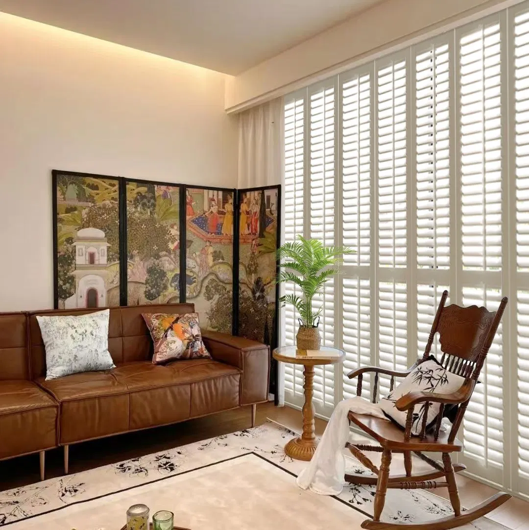 Manufacturer Now Designs PU Plantation Shutter Wood/PVC for Window and Door