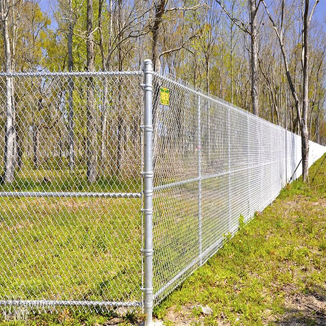 5 Foot Chain Link Fence in Backyards Black Chain Link Diamond Wire Mesh Fence