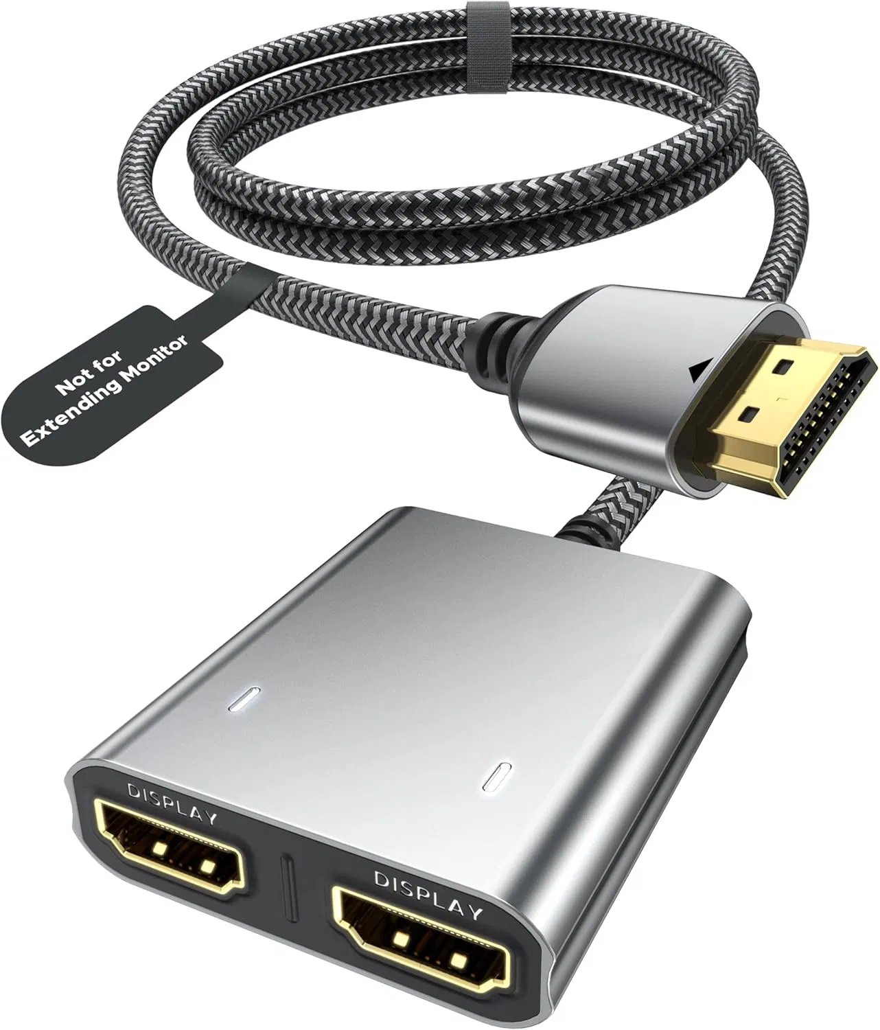 Displayport to HDMI Splitter for Multi Monitor Adapter, HDMI Splitter Extended Display 1 in 3 out Mst Hub (4K@60Hz) for Extended or Cloned Display Mode, Dp to 3