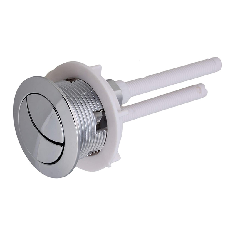 Common Design Dual Flush Toilet Water Tank Chrome Button
