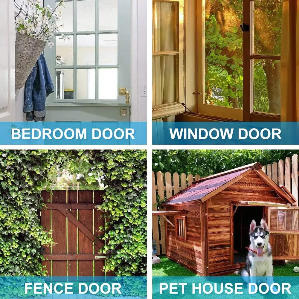 Door Hardware: Thickened Stainless Steel Door with Pin Type Sliding Lock