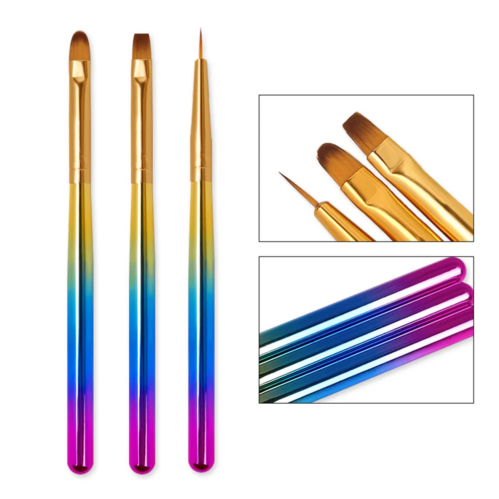 Nail Art Drawing Pen Gradient Gel Painting Brush Kit Classical Design Nail Art Brush 100% Kolinsky Acrylic Brush Nail Brush Kit