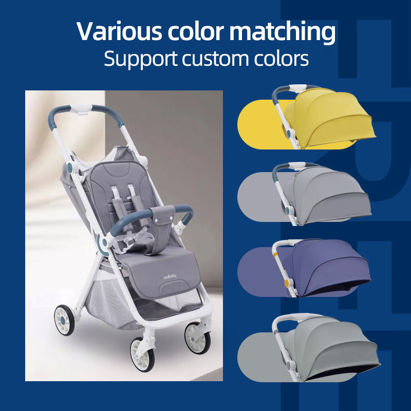 2022 Wholesale Pram 4 Wheels and Seat Baby Stroller