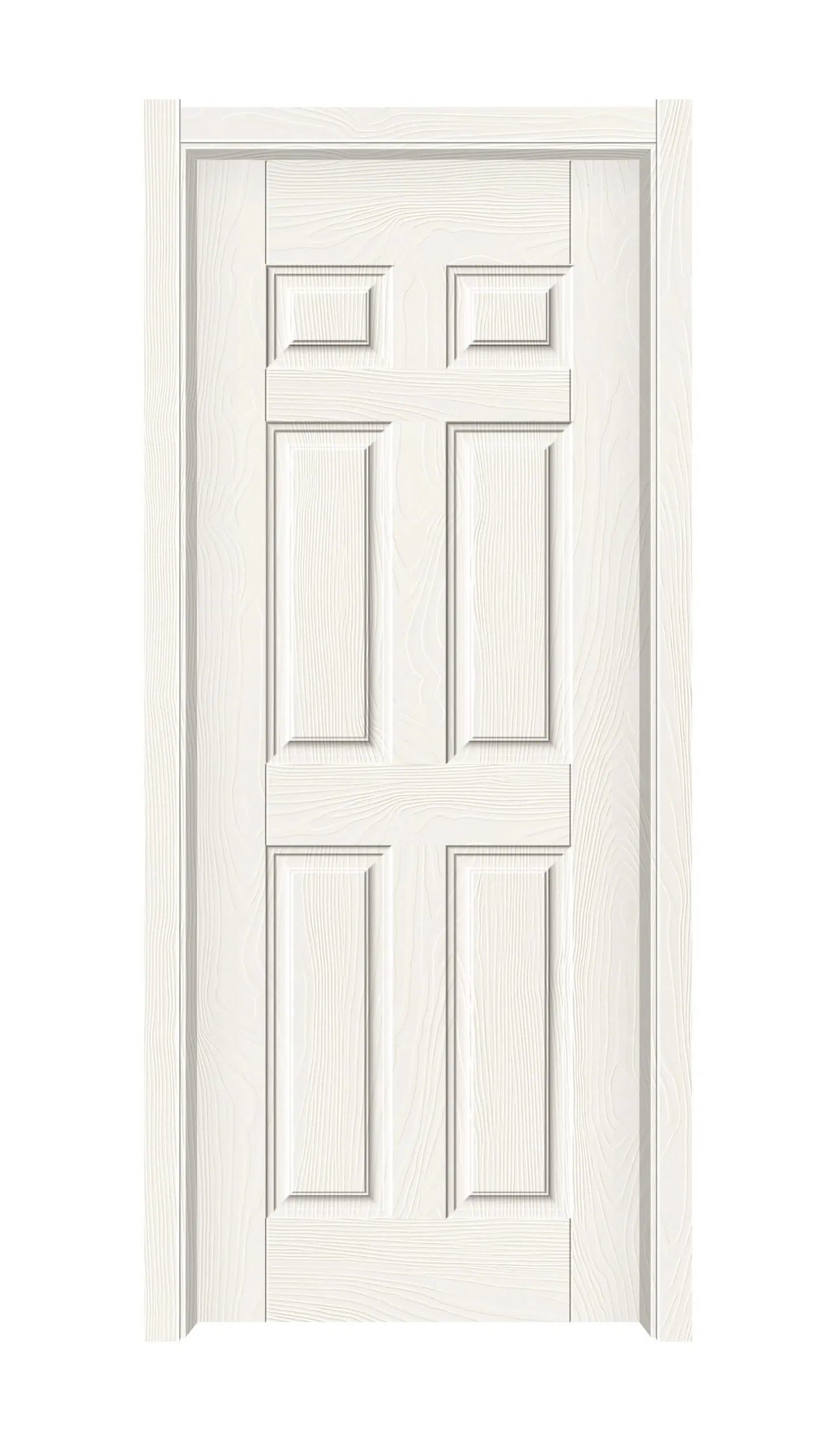 Home Decoration Warm White Carved Primer Door Skin Panel for Interior