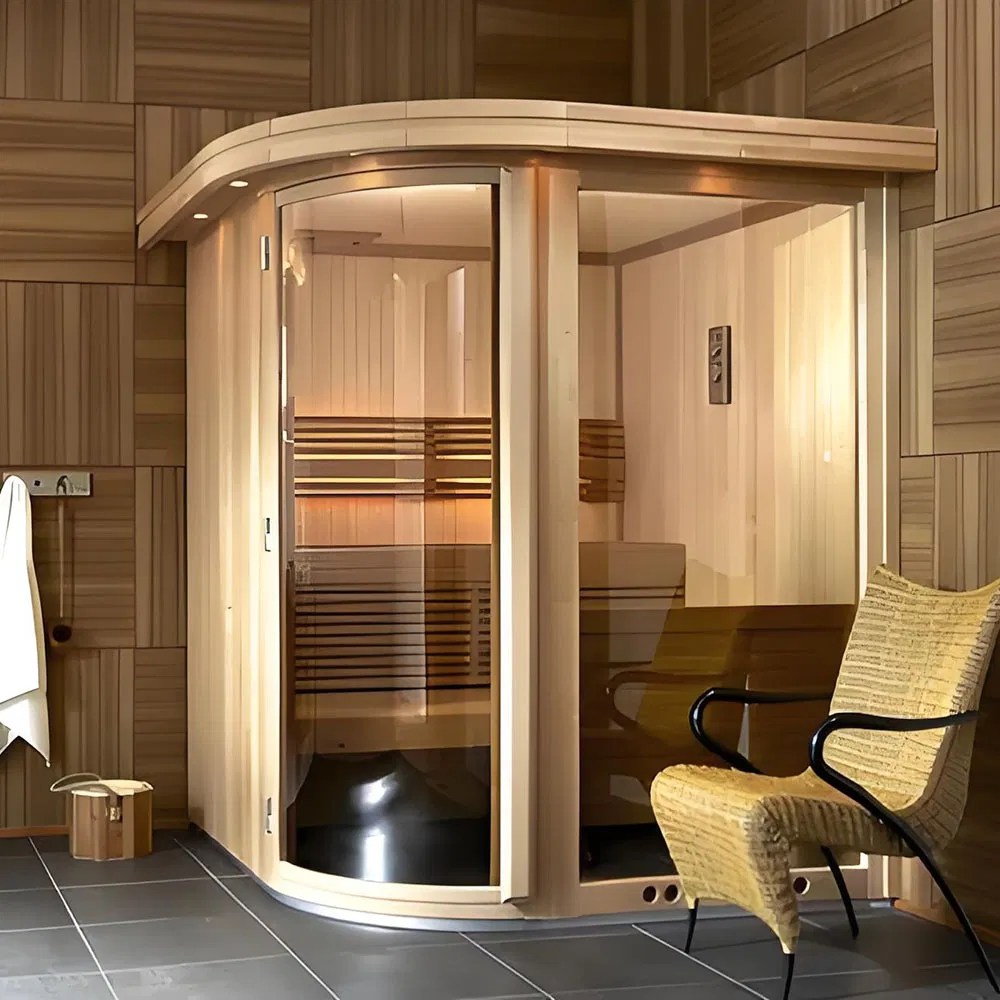 Smart-Thermostat Solid Wood Indoor Sauna with Precision Temperature Control
