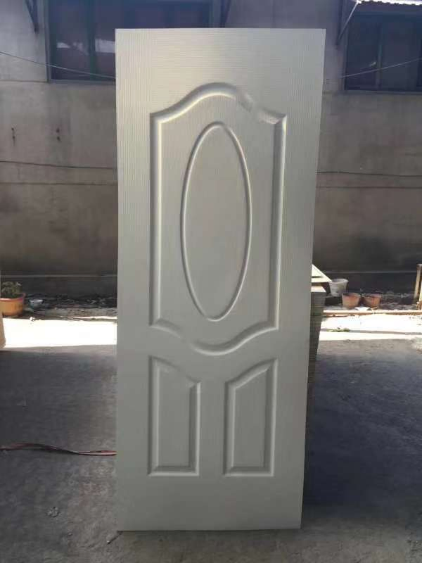 2 Panel White Wooden HDF Door Skin for Internal