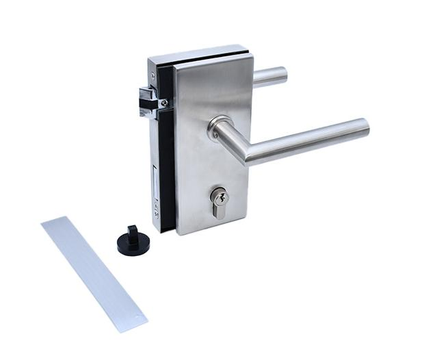 Office Furniture Stainless Steel Office Glass Door Lock for Zinc Alloy Key Lock Lever Home Door Locks Security