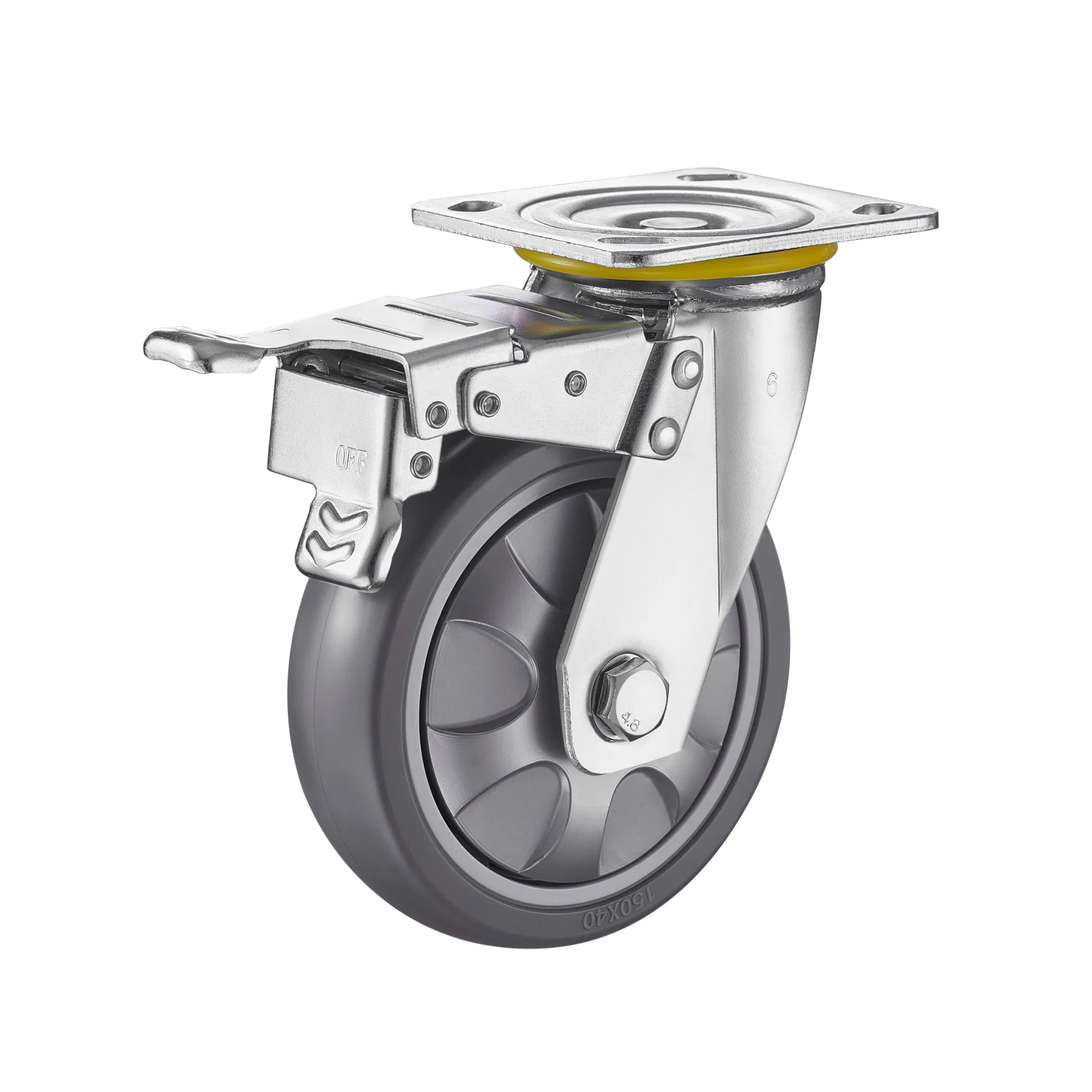 61 Series 4~6 Inch Material Shelf Caster Logistics Handling Wheels Industrial Equipment Castor