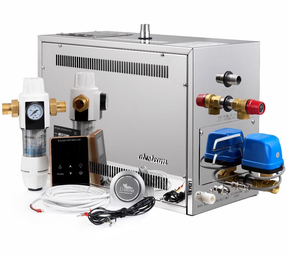 Парогенератор 12 кВт для сауны и SPA из нержавеющей стали