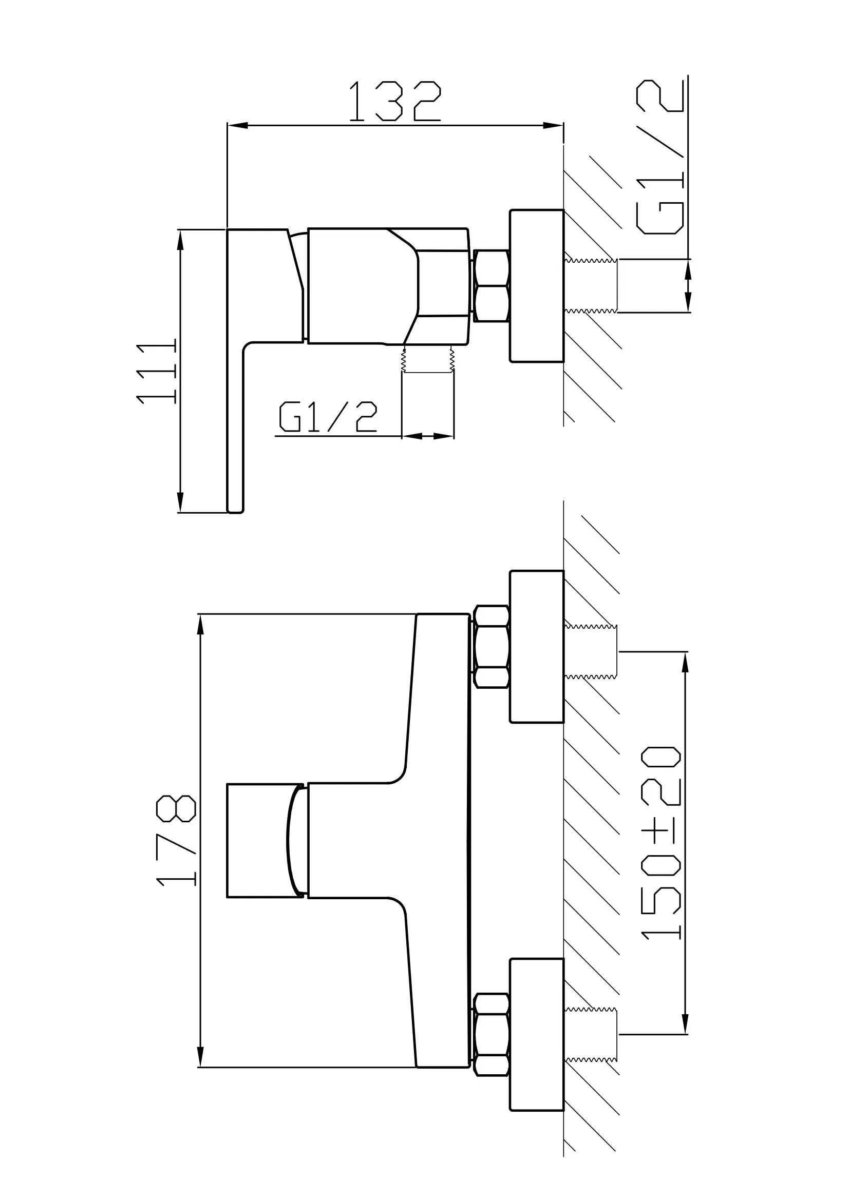 Good Quality Brass Body Solid Shower Mixer and Faucet9382382c