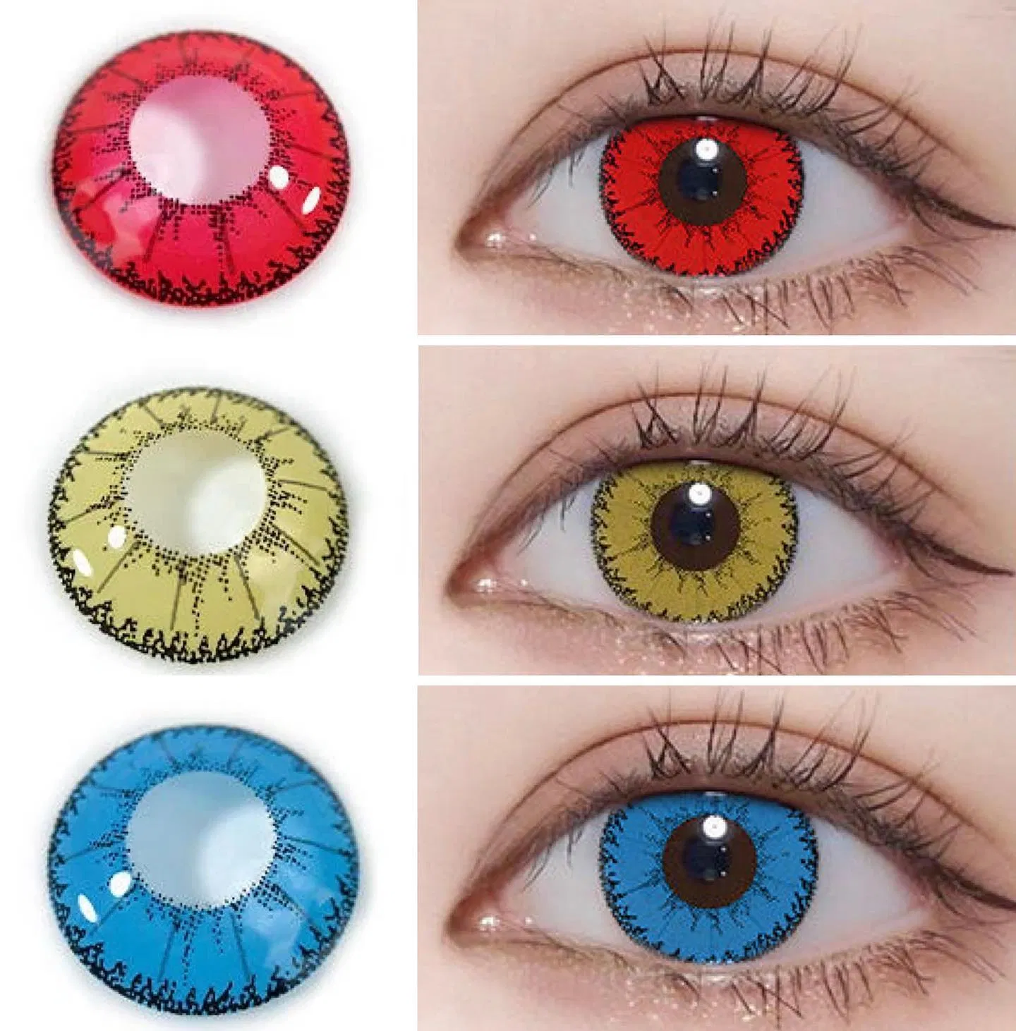 Factory Direct Colour Contact Lenses Lentes De Contacto De Color Halloween Cosplay Eye Contacts Lens