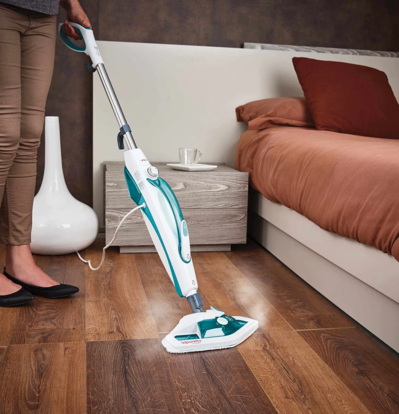 Powerful Multifunctional Steam Cleaner with Detachable Handheld 1500W