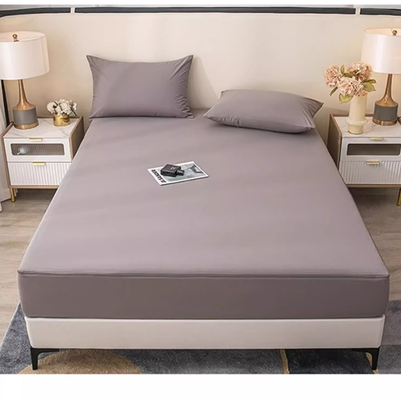Joy Home Fashion Non-Slip Two-Piece Mattress Encasement Protector with Zipper Surrounded