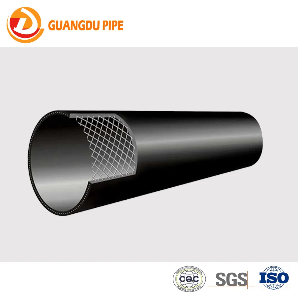 Plastic Underground Steel Wire Mesh Reinforced Composited HDPE Pipe for Gas and Water Supply