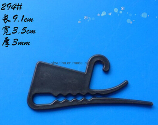 Black Plastic Non Slip Sock Hanger Clip Clothes Packaging Display Black Slide on Toothed Long Socks Hooks Antiskid with Teeth