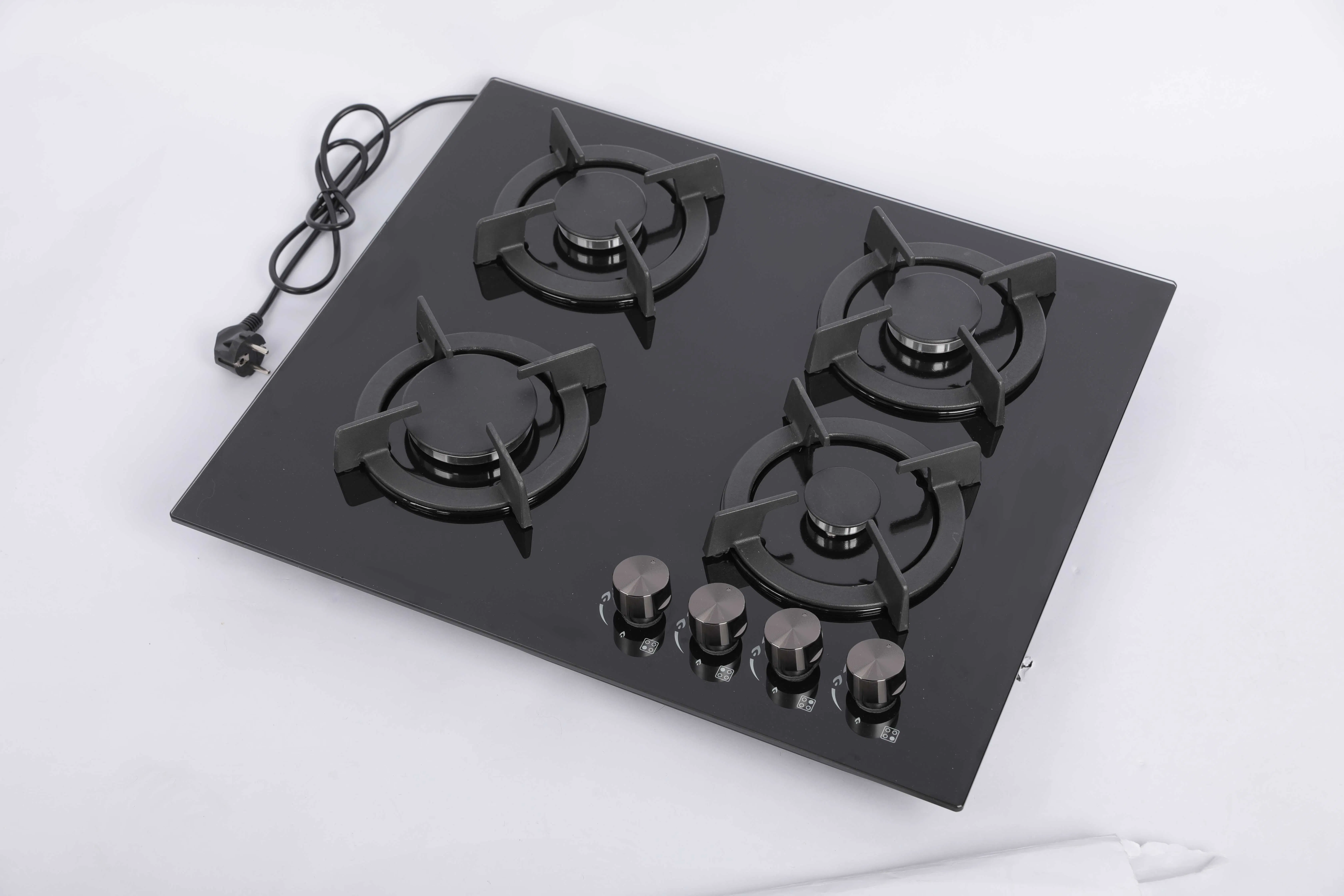 Glass Four-Head Embedded Gas Stove Multi-Head Stove Liquefied Coal Natural Gas Fire Gas Stove