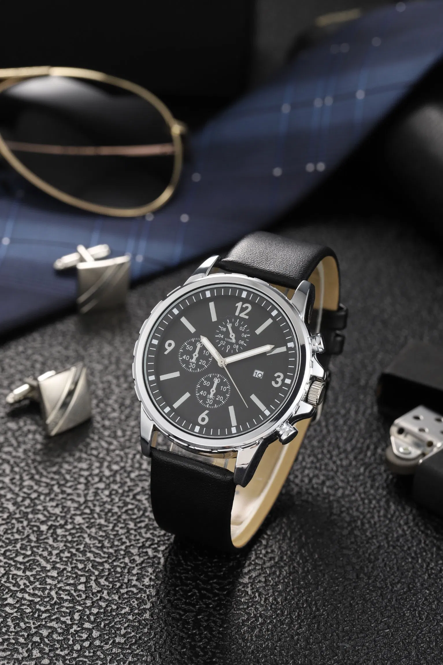 Customized Casual Watch Leather Strap Watch Alloy Watch