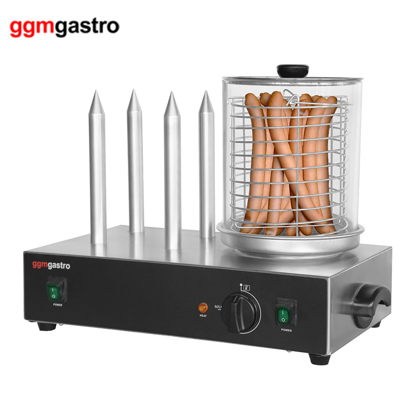 Cookware Two SUS Heating Rods Hot Dog Maker Sausage Steamer Hdmh4n