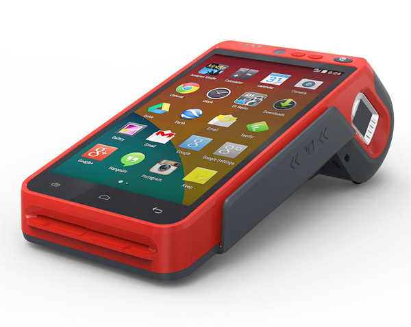 Handhold Touch Screen Payment POS Terminal with Built in Thermal Printer