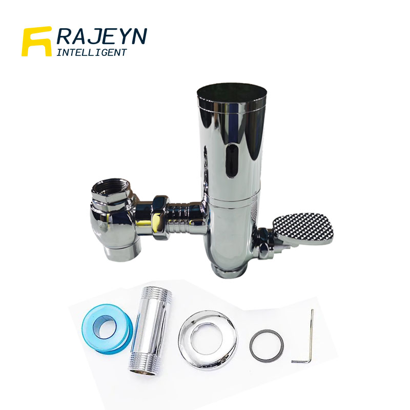 Automatic Sensor Toilet Flush Valve with Foot Button