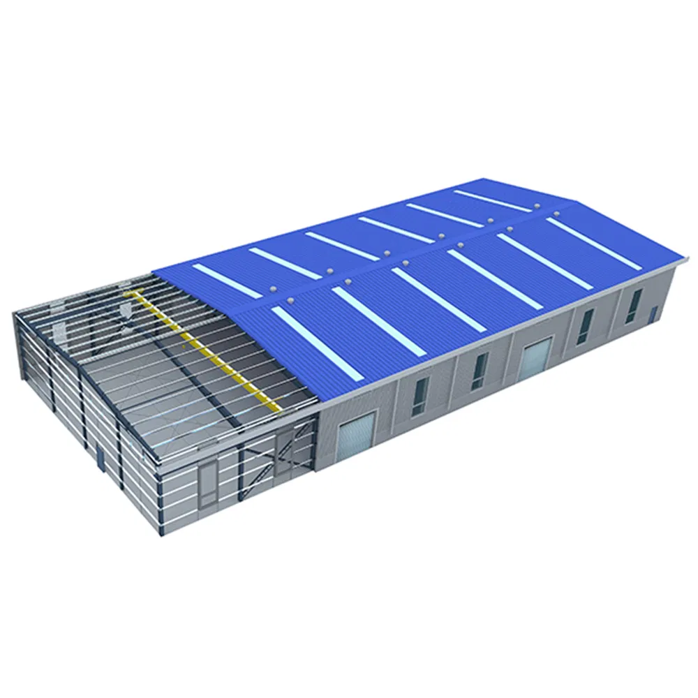China Low Cost Prefab Building Steel Structure Warehouse