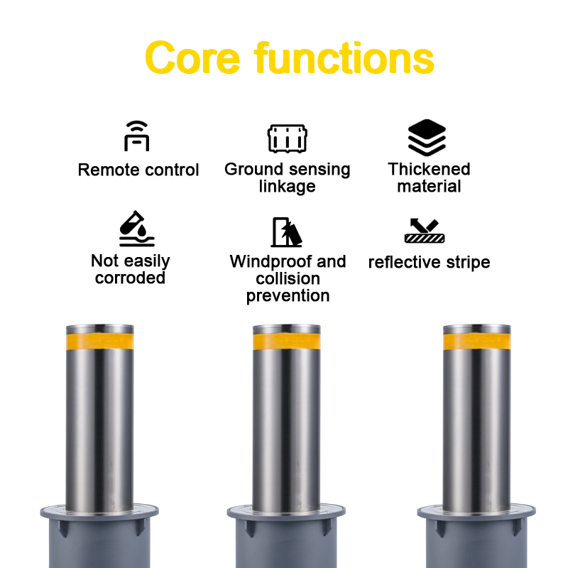 Anti Collision Pillar Parking Lot, School Remote Control Lifting Pillar