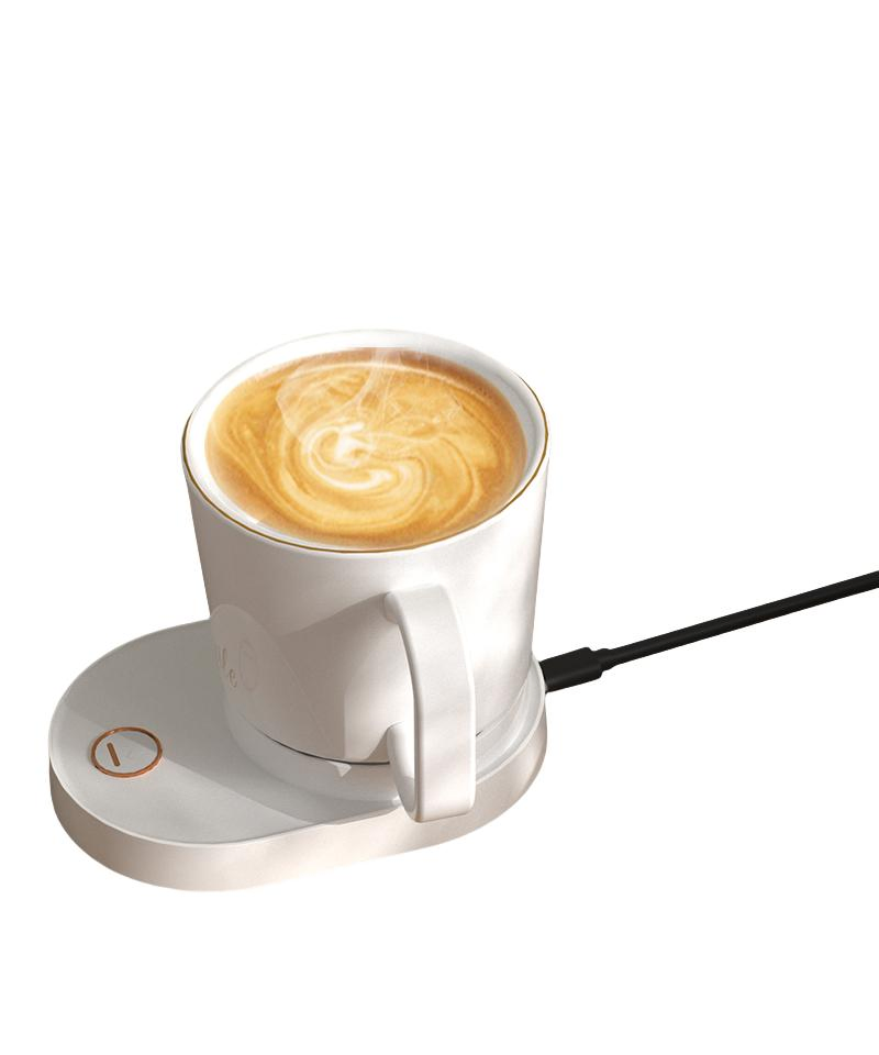 10oz Smart 3in1 Self Stirring Coffee Mug Auto Self Mixing Electric Heated Cup Desk Wireless Charging Temperature Control Self Heating Smart USB Cup Warmer