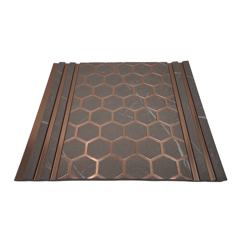 Wholesale Home Decor Interior Decoration Material 3D Fluted/Slat Charcoal Sheet Louvers Wall Covering PS Panel