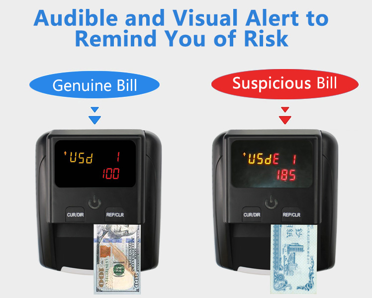Mini Portable Automatic Counterfeit Detector Bill Detection Money Detection