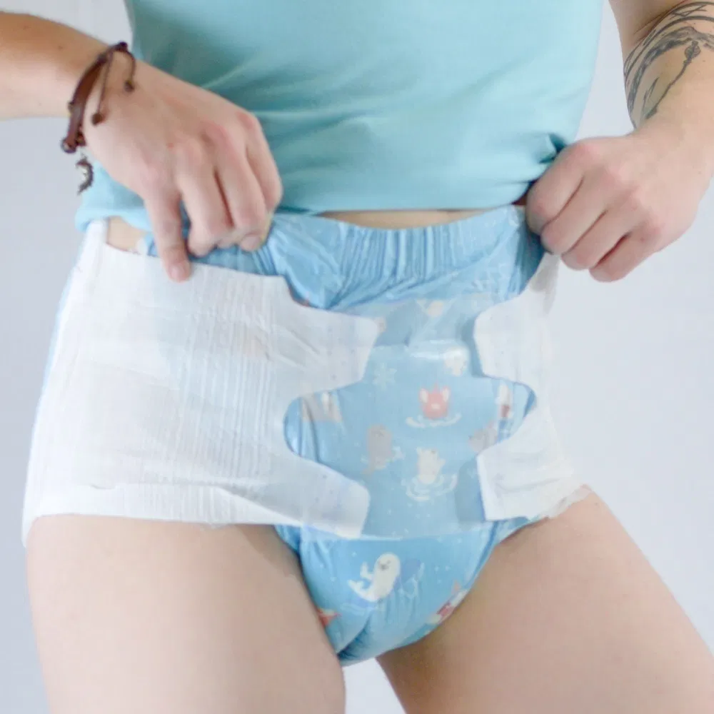 3D Leak Prevention Channel L Customization China Xxx Adult Diaper