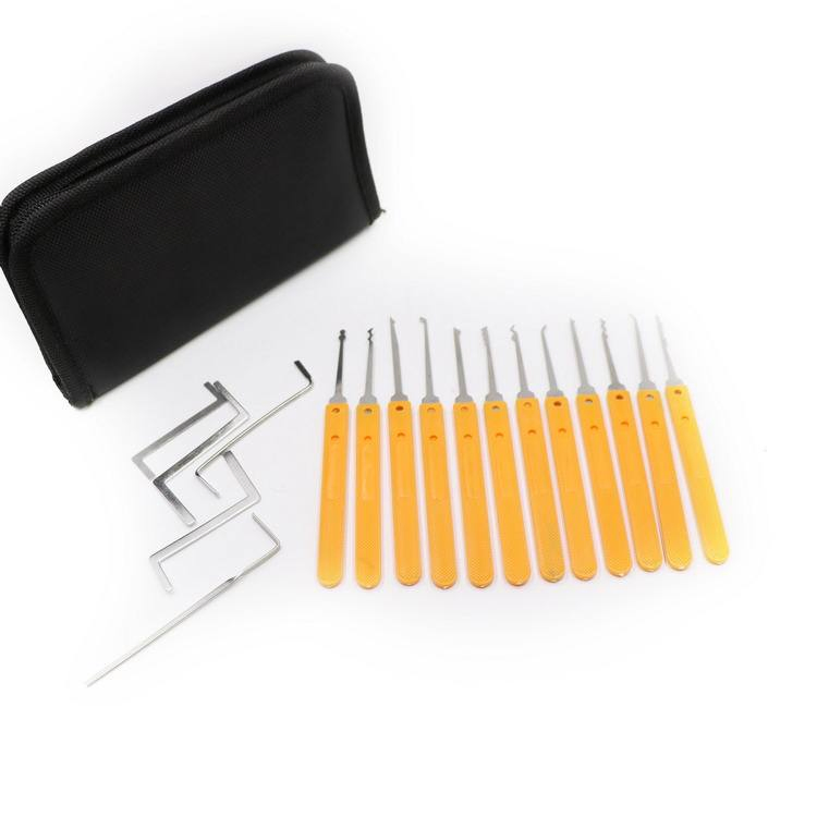 Premium Practice Picking Tools 2 Transparent Padlock 17 PCS Lock Picking Tools