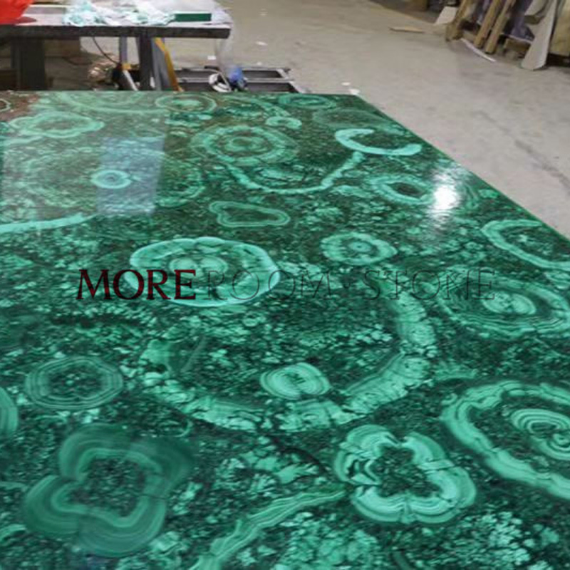 Luxury Villa Wall Design Malachite Green Stone
