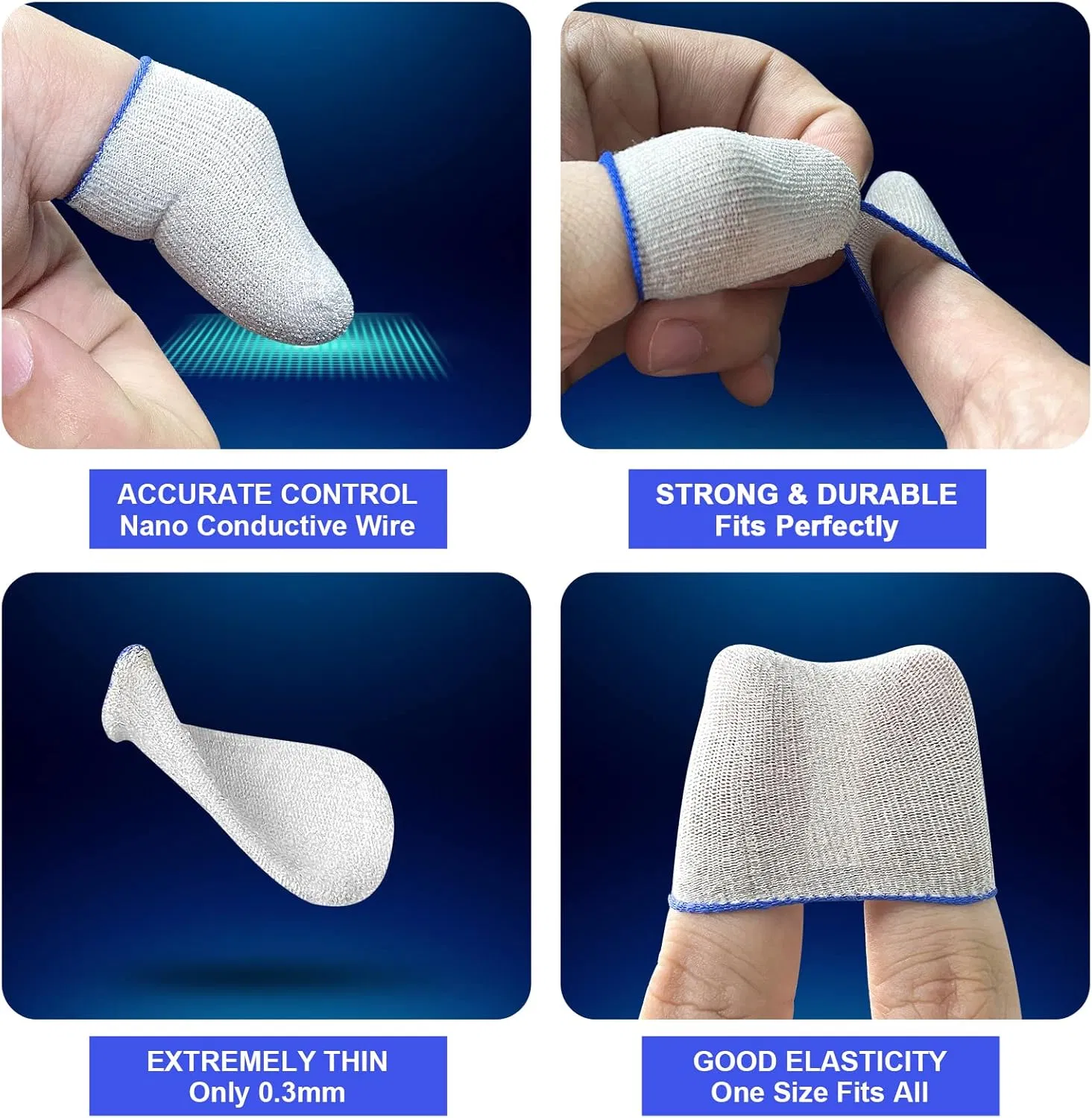 Screen Gaming Finger Sleeve Game Controller Mobile Sweatproof Gloves China Manufacturer