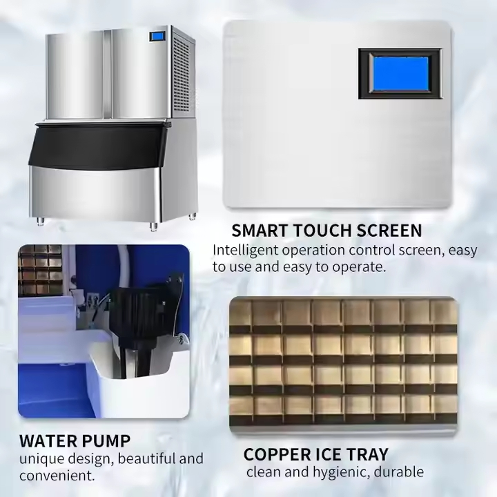 Commercial 1000kg Output Capacity Ice Cube Making Machine Ice Maker Equipment (CE Certificate)