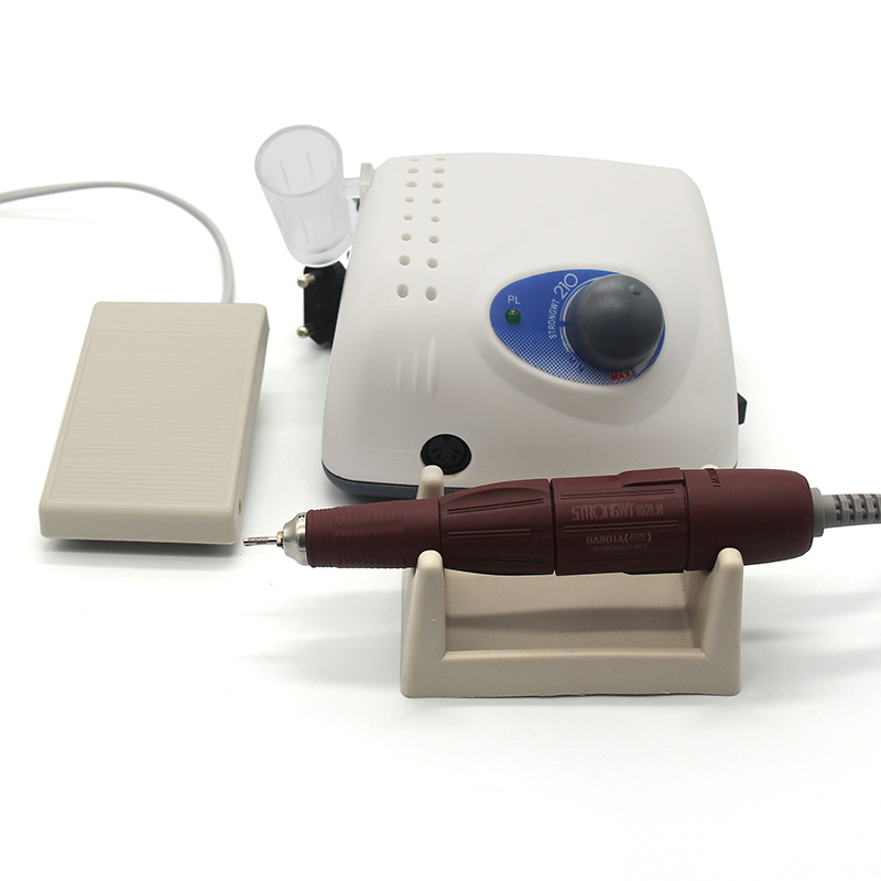 Micromotor Strong 210 102ln Cheap Electric Nail Drills 45000 Rpm Drill for Acrylic Nail Kit Tools