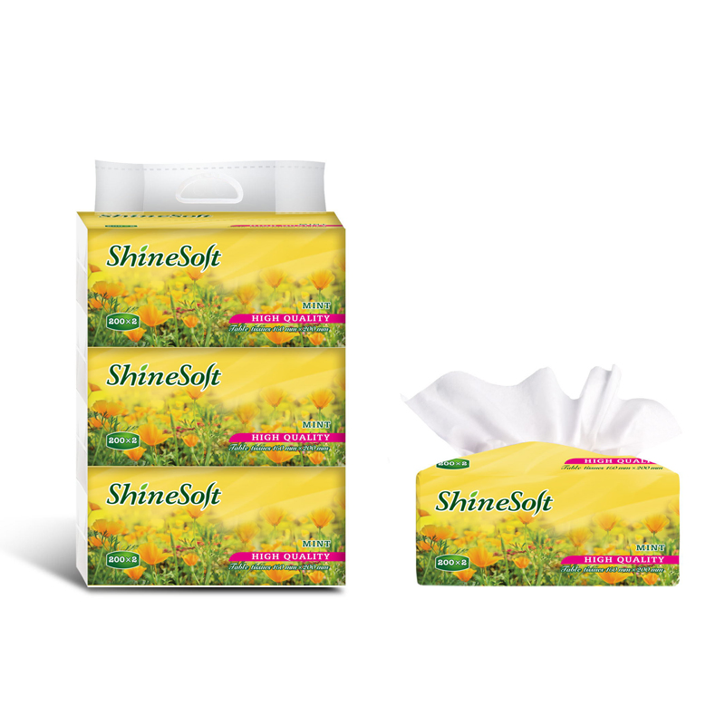 Natural Bamboo Travel Facial Tissue Paper Soft Tissue