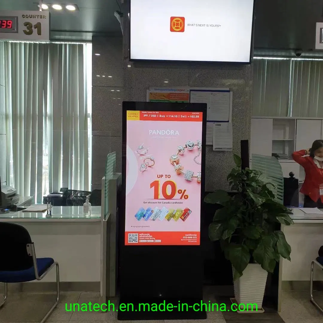 Indoor Store Menu Aluminum Commercial Video Display LED Advertising Digital Signage Panel Board
