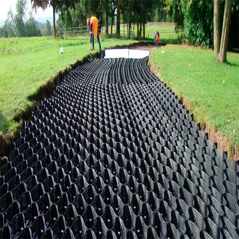 High-Strength Textured & Perforated HDPE Plastic Geocell Manufacturer for Road Base Reinforcement