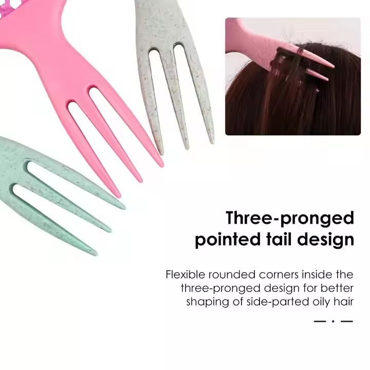 Экологичная расческа для кудрявых волос из пшеничной соломы