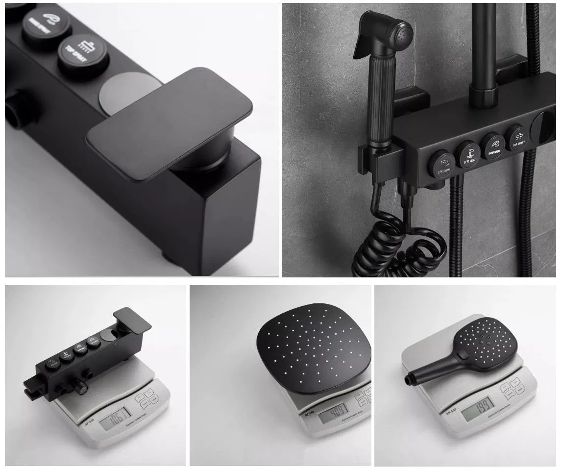 Stainless Steel Luxury Shower Set with Ditital Display