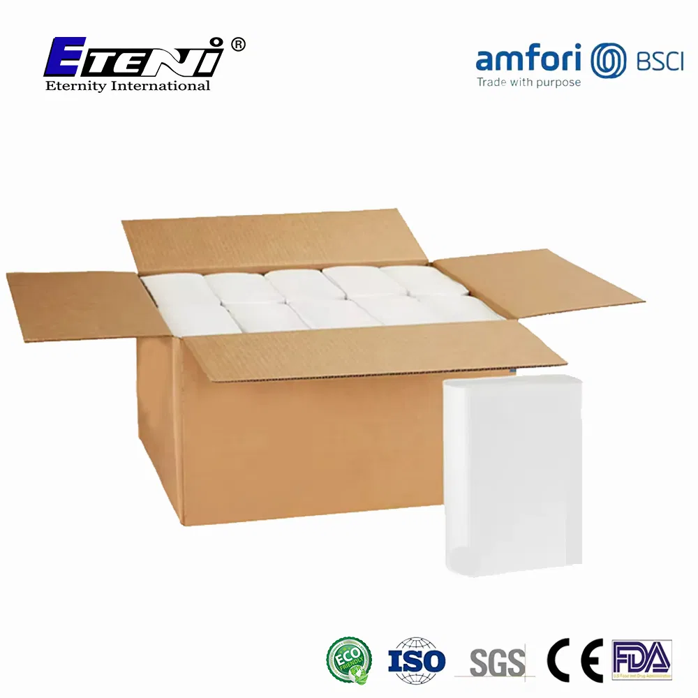 with Pattern Virgin Wood Pulp Pilp Tissue Recycled Hand Paper Towel OEM