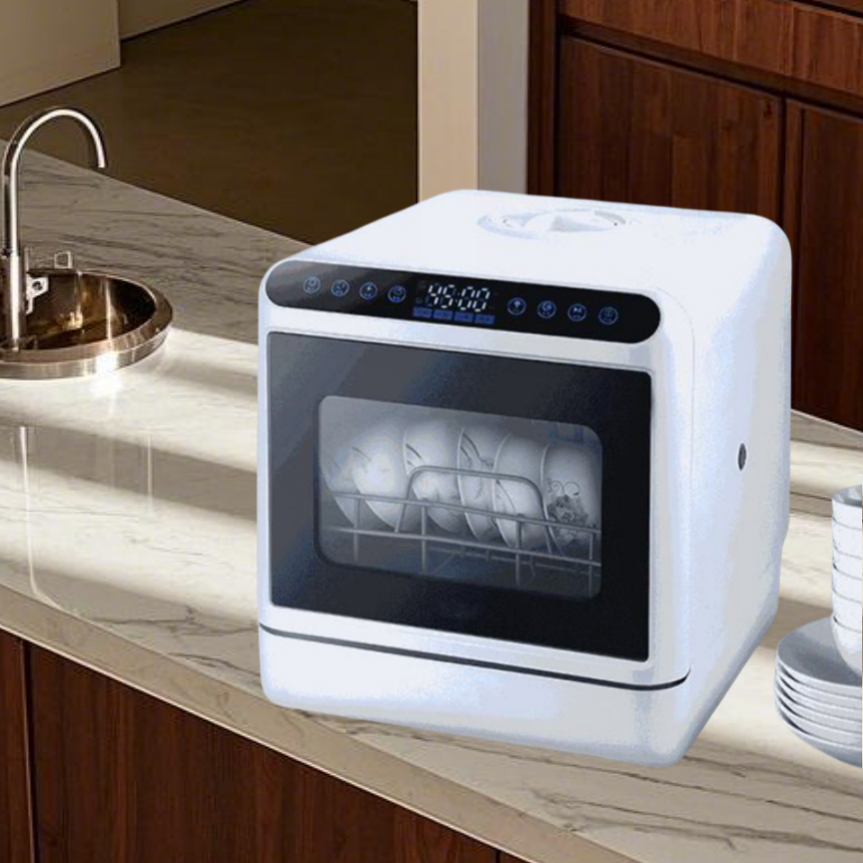 Counter Top Household Desktop UV Lamp Disinfection Hot Air Drying Dish Washer 1000W