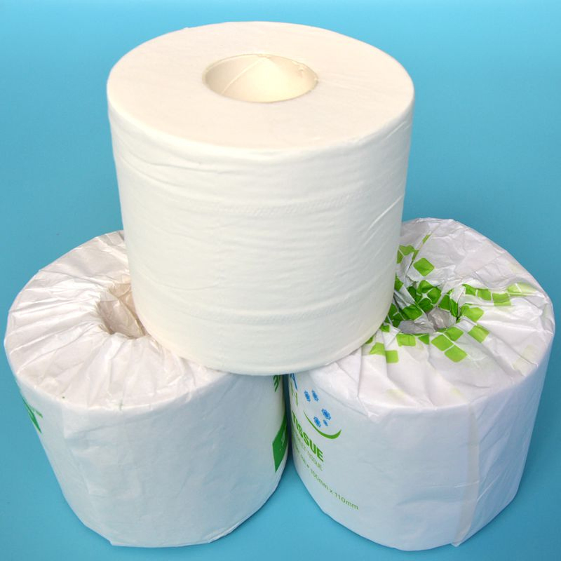 Custom Logo Eco Friendly Water Soluble Toilet Paper 1 Layers Tissue Roll Disposable 2ply Toilet Paper
