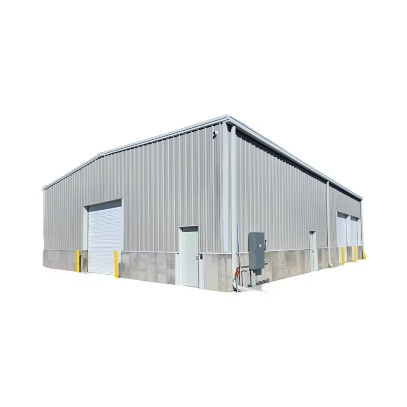 Pre-Engineered Steel Structure Construction Factory Warehouse Hangar Car Storage Shed with Sandwich Panel