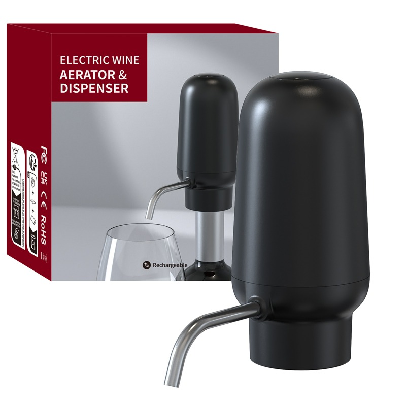 Type-C Rechargeable Electric Wine Aerator Automatic Pourer Dispenser