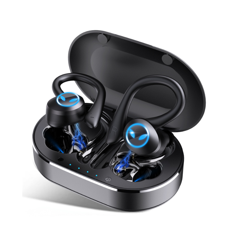Q25 Sport in Ear Hook Waterproof Head Phone Noise Cancellation Audifonos Auriculares Wireless Airbuds Earbuds Earphone