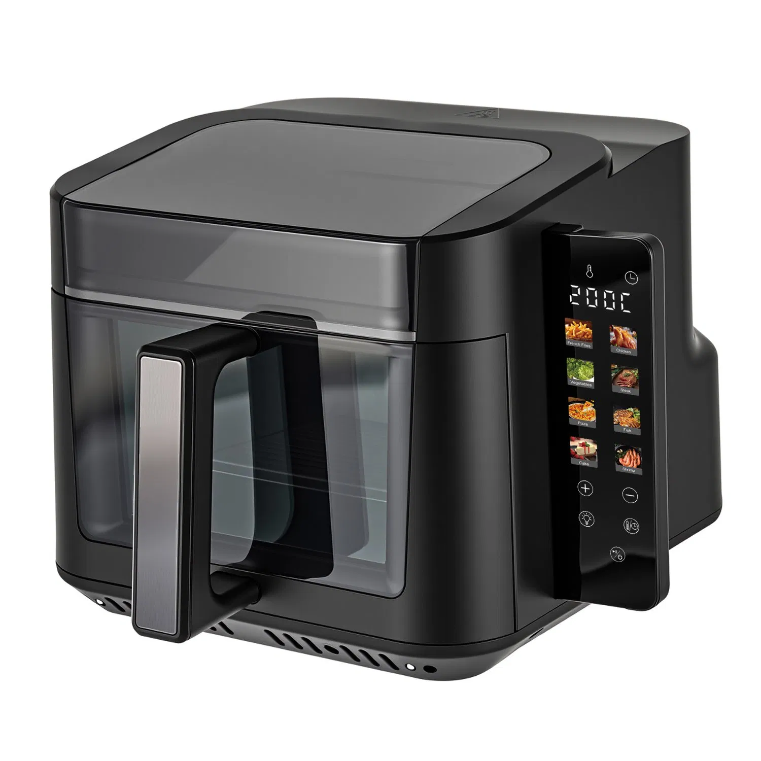 LED Touch Display Kitchen Electronics 7L with 270° Visible Window Air Fryer